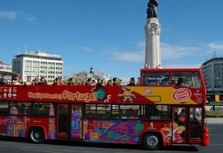 Passeio de ônibus turístico em Lisboa