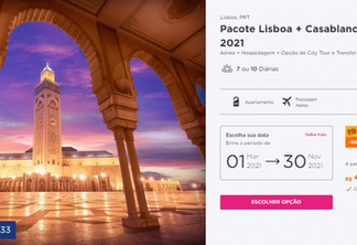Pacote Hurb para Lisboa e Casablanca por R$ 4.770
