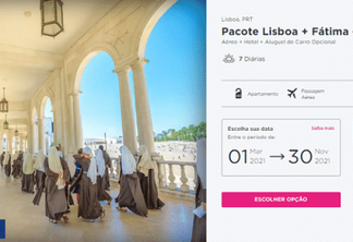 Pacote Hurb para Lisboa e Fátima por R$ 4.879