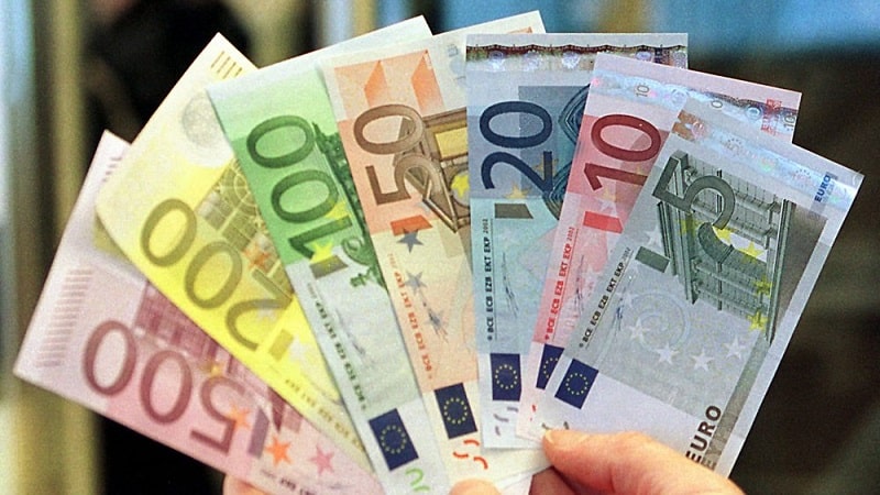 Dinheiro vivo/em espécie: euro