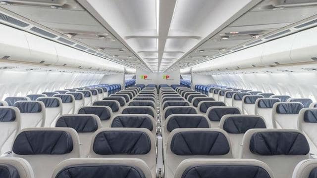 Interior de avião