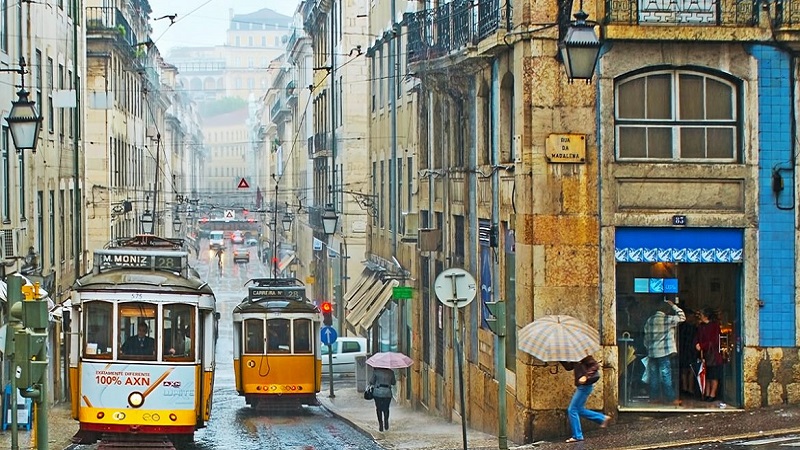Chuva em Lisboa