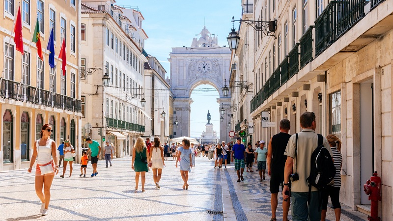 Rua Augusta en Lisboa