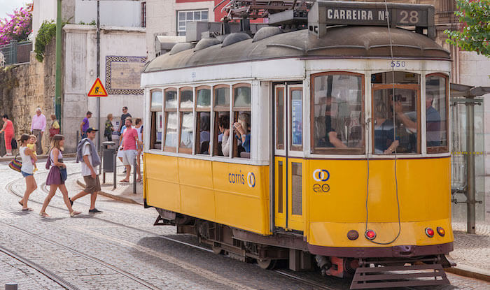 Elétrico 28 em Lisboa