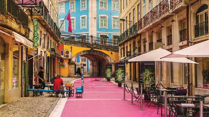 Pink Street en Lisboa