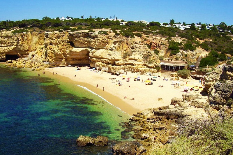Região do Algarve no verão