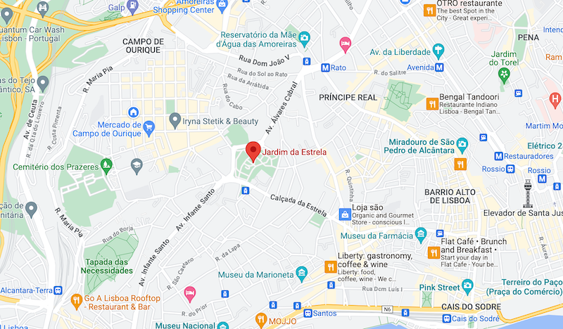 Jardim da Estrela: mapa