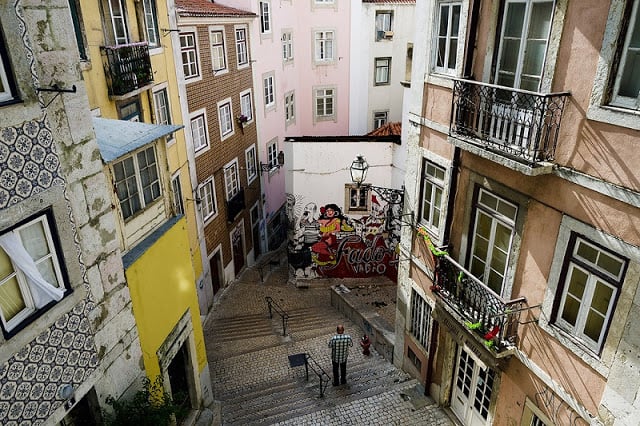 Bairro da Mouraria em Lisboa