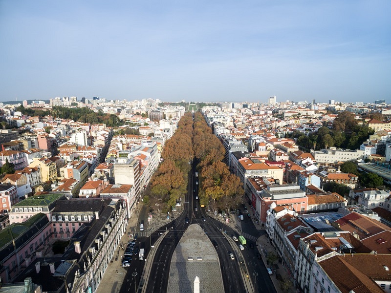 Avenida da Liberdde em Lisboa